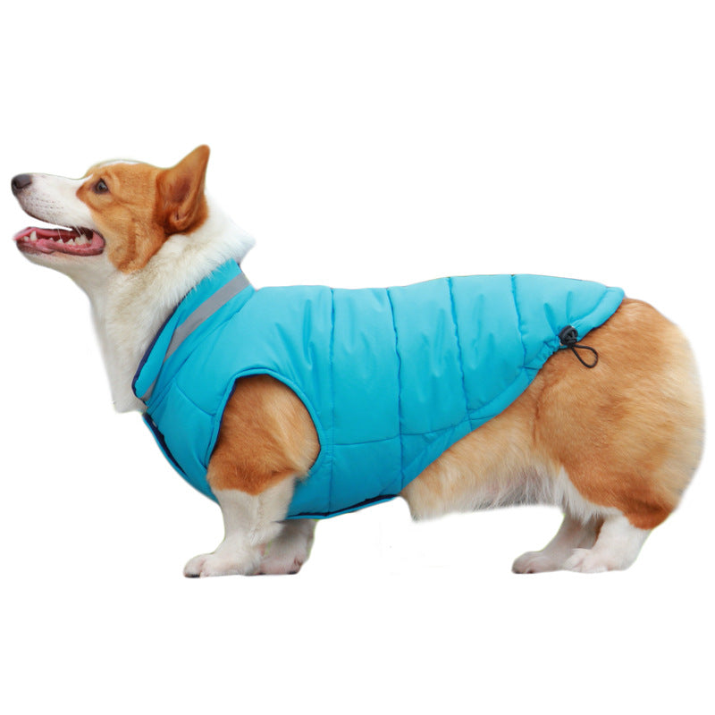 Thickened Waterproof Outdoor Pet Jacket Double-Sided Reflective Coat